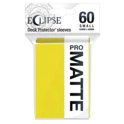 (60) Fundas protectoras para tarjetas Ultra Pro Eclipse PRO AMARILLO LIMÓN MATE baraja pequeña Foto 1 de 2