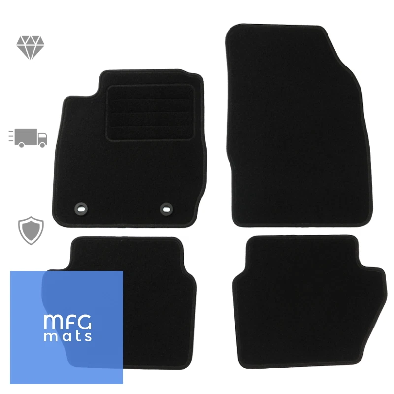 Fussmatten für Ford Fiesta VI Bj. 2008-2011 Fußmatten Autoteppiche BASIC