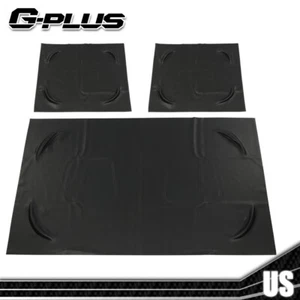 3PCS Club Car Front PU Seat Covers Fit For 82-00 PRE-2000 DS Golf Cart Black - Picture 1 of 12