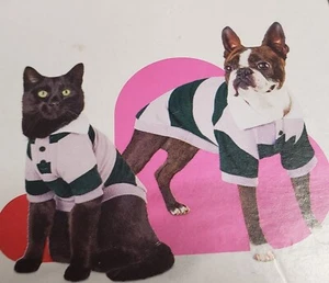 Boots And Barkley, Pet Dog Cat Rugby Shirt  XS-XL Lavender/Green - Picture 1 of 7