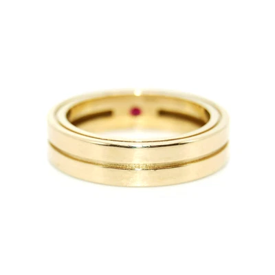 Roberto 硬币 18K 黄金 PORTOFINO 2 ROW 带戒指 - 尺寸 6.25 - 已停产 — 第 1/4 张图片