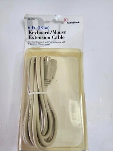 Cavo di prolunga Radio Shack 6 piedi PS/2 (Da Mini-DIN6M a Mini-DIN6F) - Nuovo - Foto 1 di 1