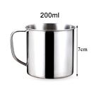 1 X Stainless Steel Cup Outdoor Travel Camping Mug Water Coffee Tea Cup With Lid