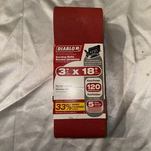 Diablo 3 in. x 18 in. Sanding Belt 120 Grit DCB318120S05G - Picture 1 of 4