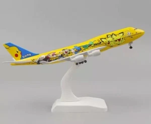 ANA 747 BOEING 16CM POKEMON WHEELS METAL AIRCRAFT PLANE MODEL Aeroplane 1:400 - Picture 1 of 4