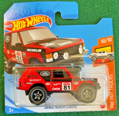Hot Wheels Range Rover Classic rojo HW HOT TRUCKS COMO NUEVO EN TARJETA 109 Foto 1 de 3