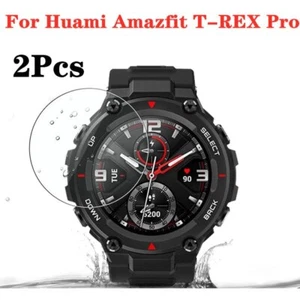 2 pièces de protection d'écran en verre trempé pour Xiaomi Huami Amazfit T-Rex Pro T-Rex 2 - Photo 1 sur 7