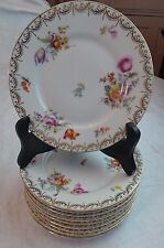 OLD MEISSEN SET OF 6 BREAD & BUTTER DISHES 