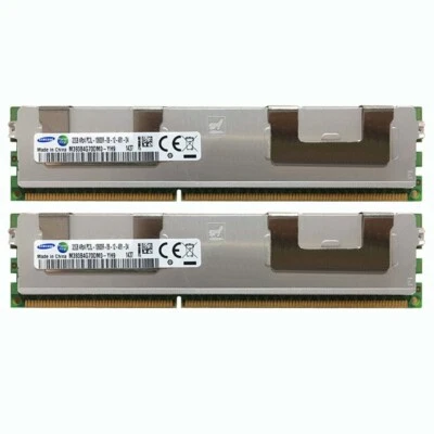 2x 32GB Samsung 4Rx4 PC3L-10600R DDR3L 1333Mhz DIMM ECC SERVER Memory RAM - Image 1 of 3