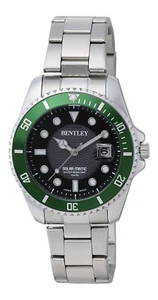 CREPHA  Solar watch Men's watch BENTLEY Japanese made Diver design watch 10 ATM - Picture 1 of 3