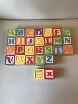 48 bloques de alfabeto vintage números en mayúsculas y minúsculas y signos matemáticos, etc. Foto 1 de 4