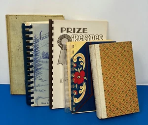 Vintage Cookbooks Lot of 5, Amish, Williamsburg Waupun, Wisconsin, Montana - Picture 1 of 24