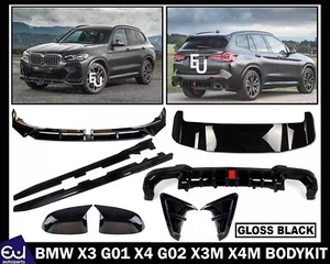 FOR BMW X3 G01 X4 G02 X3M X4M FRONT SPLITTER LIP REAR DIFFUSER BODYKIT BODY KIT - Picture 1 of 23
