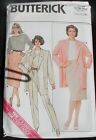 JACKET Pants SKIRT Outfit Butterick 3629 Vintage 1986 Fabric Sewing Pattern 