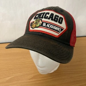 De colección Chicago Blackhawks Parche Bordado Camionero Snapback Sombrero RARO Sin Stock - Imagen 1 de 10