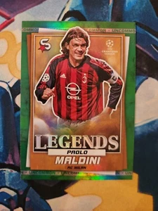 Topps SuperStars 22/23 #197 Paolo Maldini Green Uncommon Parallel - AC Milan - Picture 1 of 2