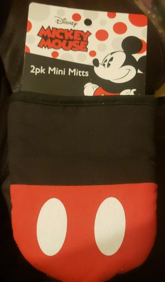 Mini guantes de cocina de gran tamaño Disney Mickey Mouse 2pk guantes de horno Foto 1 de 1