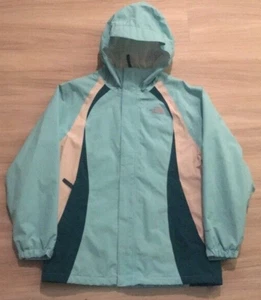 Girls The North Face HyVent Windbreaker Rain Hoodie Jacket Youth XL 18 Blue - Picture 1 of 5