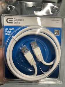Commercial Electric 3ft CAT6 Patch Cord - Picture 1 of 2