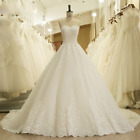 Charming Sweetheart Applique Lace Vintage Bridal Wedding Dress Princess Wedding
