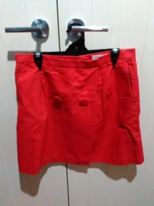 Country Road red fully lined cotton blend skirt Size 16 - Picture 1 of 3