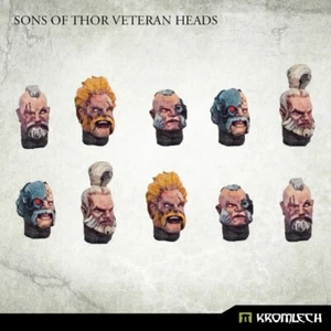 Kromlech Sons Of Thor Veteran Heads (10) Brand New KRCB279 - Picture 1 of 3