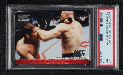 2009 Topps UFC Round 1 Chuck Liddell vs Noe Hernandez #5 PSA 7 Rookie RC - Image 1 of 2