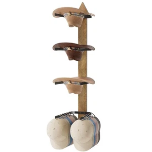 Cowboyhutablage für Wand, Cowboyhuthalter für Wand, Massivholz Pfeil Design... - Bild 1 von 8