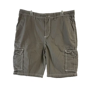 Pantaloncini cargo BKE Harry ricamati vestibilità standard tasche con patta grigio uomo 38W 24L - Foto 1 di 4