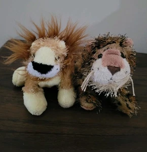 Ganz Webkinz Lot Of 2 Lil' Kinz Wildcats Lion Leopard Plush Toys No Codes - Picture 1 of 7
