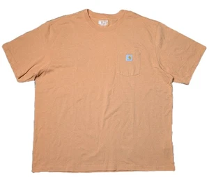 Camiseta Carhartt Force Hombre XXL Naranja Relajada Calce Suelto Bolsillo Frontal Ropa de Trabajo - Imagen 1 de 3