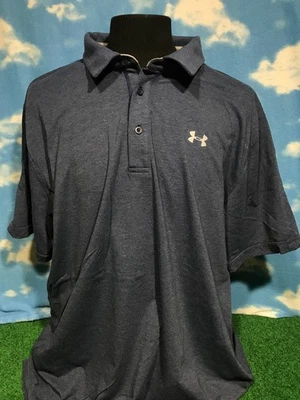 Camisa Polo Under Armor Azul Armadura 3XL Botones HeatGear Suelta C8 Foto 1 de 4