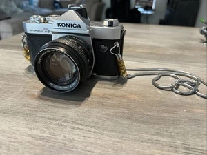 Konica Autoreflex T3 35mm Film Camera & Konica Hexanon AR 50mm F1.4 Lens Unteste - Picture 1 of 8