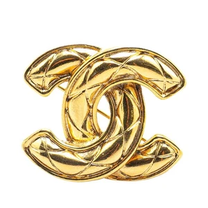 CHANEL COCO Mark Matrasse Brooch Women 【Used】 - Picture 1 of 4