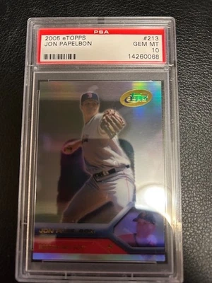 2005 Etopps #213, Jonathon Papelbon, Red Sox, PSA 10 POP 2 - Image 1 of 2