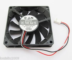 5pcs SANYO DENKI DC Fan 80mm x80x15mm 8015 12V 0.2A 3pin - Photo 1/2
