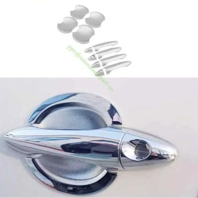 Cubierta de tazón de manija de puerta lateral cromada brillante para Kia K5 Optima 2011 2012-2014 2015 Foto 1 de 4