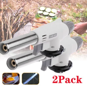 2Pcs Culinary Blow Torch Kitchen Butane Lighter Cooking Baking Food Flame Chef - Picture 1 of 8