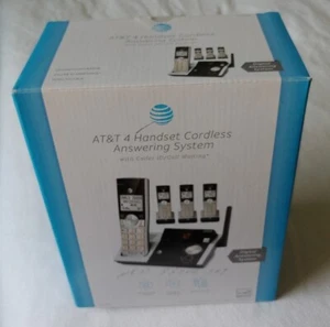 AT&T Phone Four Handset Cordless Answering System Caller ID Call Waiting CL82415 - Picture 1 of 6