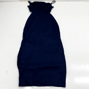 Shein Dark Blue Sleeveless Open Back Maxi Dress Women's Size Small NEW - Picture 1 of 6