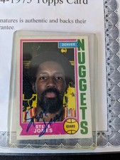 Steve Jones Autographed 1974 Topps Card #193 Denver Nuggets