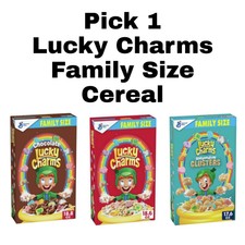 Pick 1 General Mills Lucky Charms Family Size Cereal