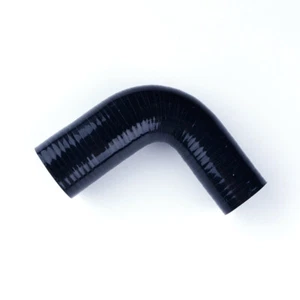 Tubo de acoplamiento de manguera turbo radiador silicona codo 90 grados ID32mm 1-1/4"" negro - Imagen 1 de 6