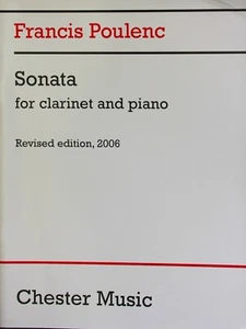 Francis Poulenc Sonata for Clarinet and Piano(2006 revised edition) - Picture 1 of 1
