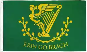 Erin Go Bragh Flag 3x5ft Poly Ireland Forever Irish-American Civil Historic Flag - Picture 1 of 3