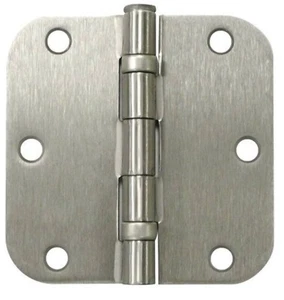 Deltana Commercial Ball Bearing Hinges, 3.5" x 3.5", 5/8" Radius Corners, Satin  - Picture 1 of 1