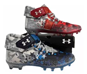 Under Armour Men's Highlight MC LE USA Football Cleats 3026340-100 Size 9 - Picture 1 of 9
