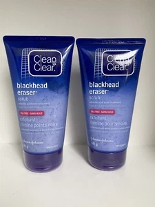 2 x Clean & Clear Blackhead Eraser Scrub Oil Free EXP 02/2025 - 7oz - Picture 1 of 4