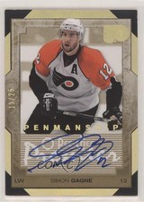 2007-08 O-Pee-Chee Premier Penmanship Gold /25 Simon Gagne #PP-SG Auto