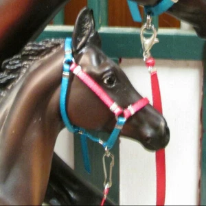 Jaapi FOAL halter w/lead in Zenyatta's colors - fit Breyer traditionals - Picture 1 of 1